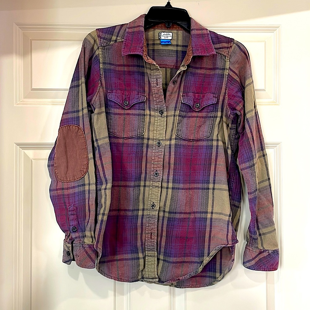 Kavu flannel women’s Small Purple Plaid